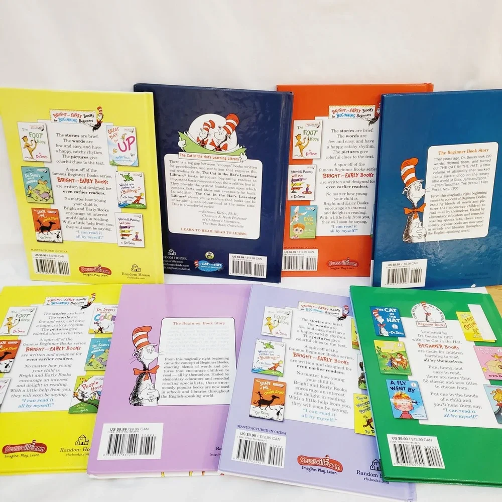 Dr Seuss Beginner Books Lot of 8 Hardcover Cat in the Hat Learning Library Kids - Picture 4 of 16